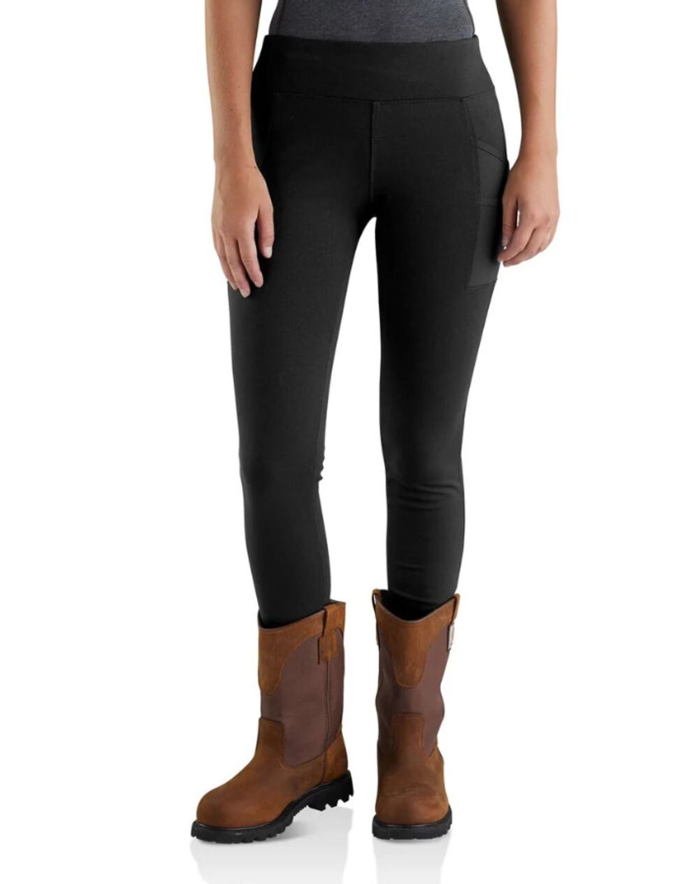 CARHARTT Women's Force Fitted Utility Leggings XS Black Lightweight NWT